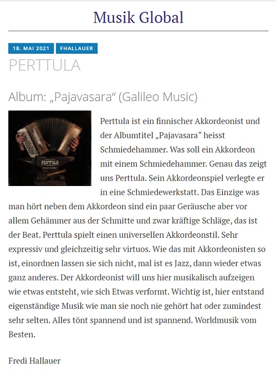 Musik Global (Switzerland), 19.5.2021