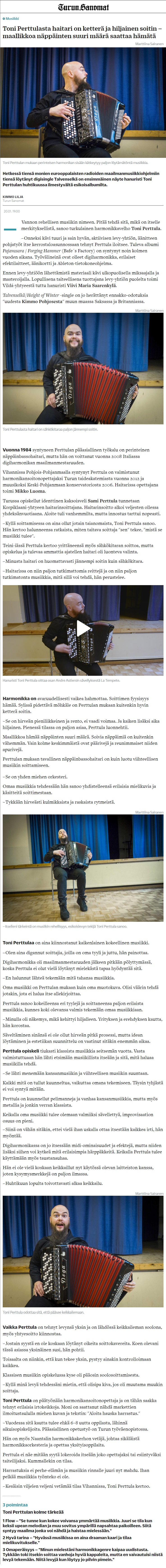 Turun Sanomat (Finland), 20.1.2021