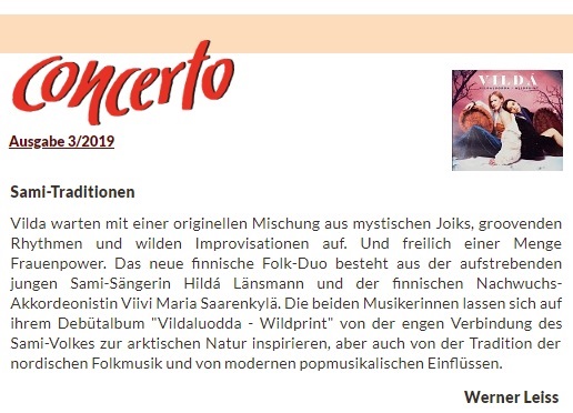 Concerto-Magazin (Austria), 3/2019