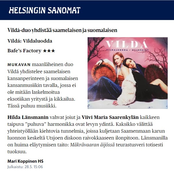 Helsingin Sanomat (Finland), 28.5.2019