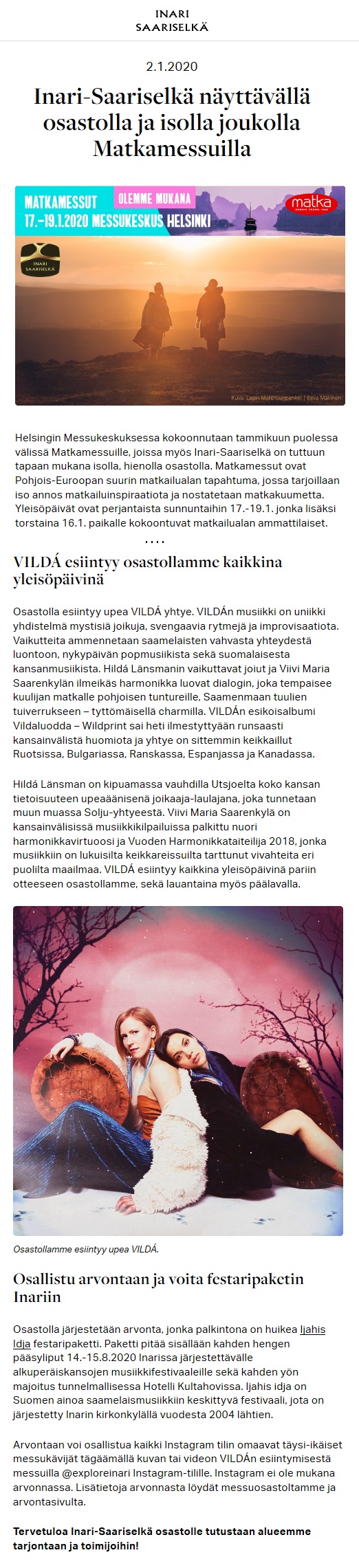 Inari-Saariselkä (Finland), 2.1.2020
