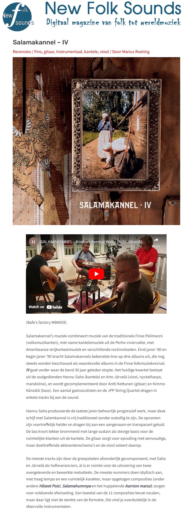 New Folk Sound (the Netherlands), 30.12.2024